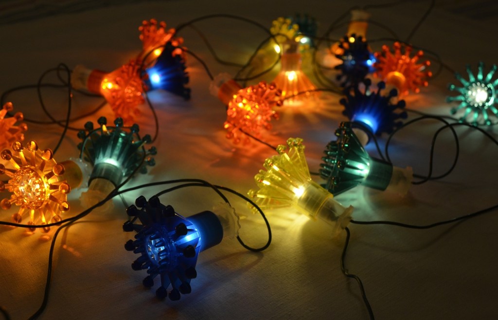 une guirlande luminaire